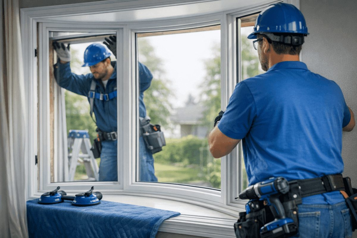 Bow Window Installation service by Window Solutions