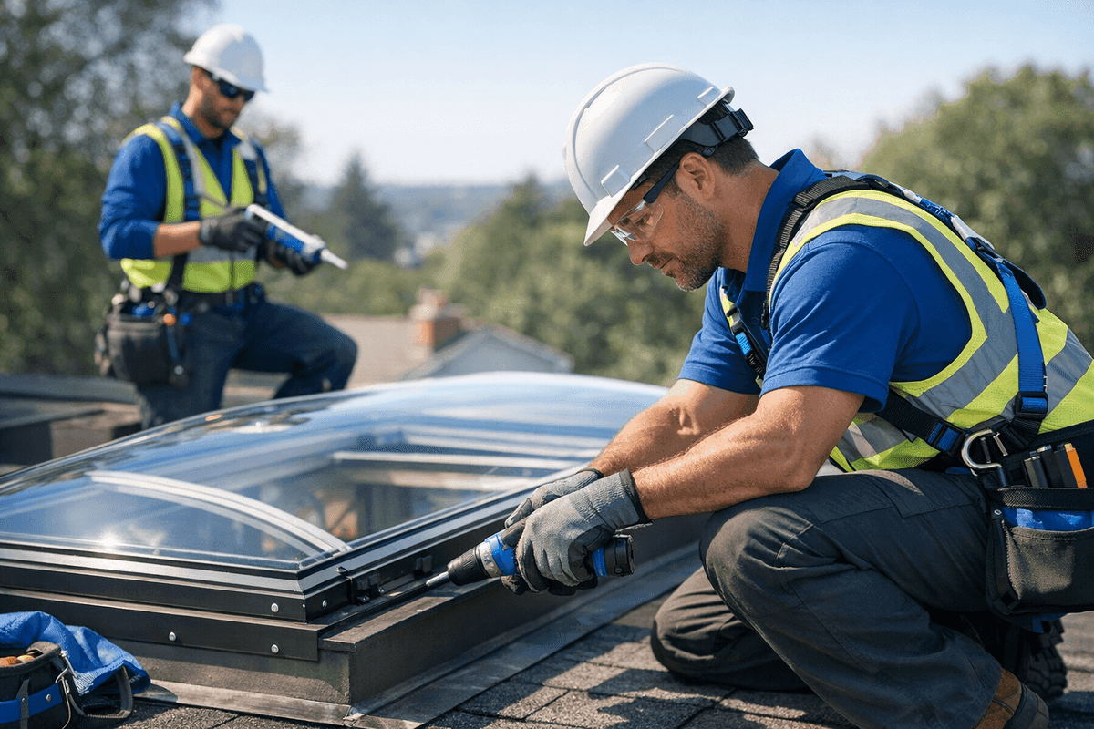 Skylight Repair service by Window Solutions