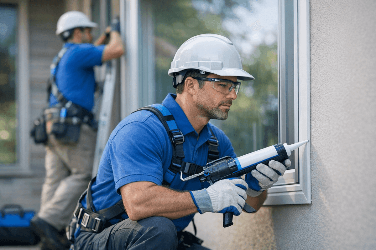 Window Caulking and Sealing service by Window Solutions