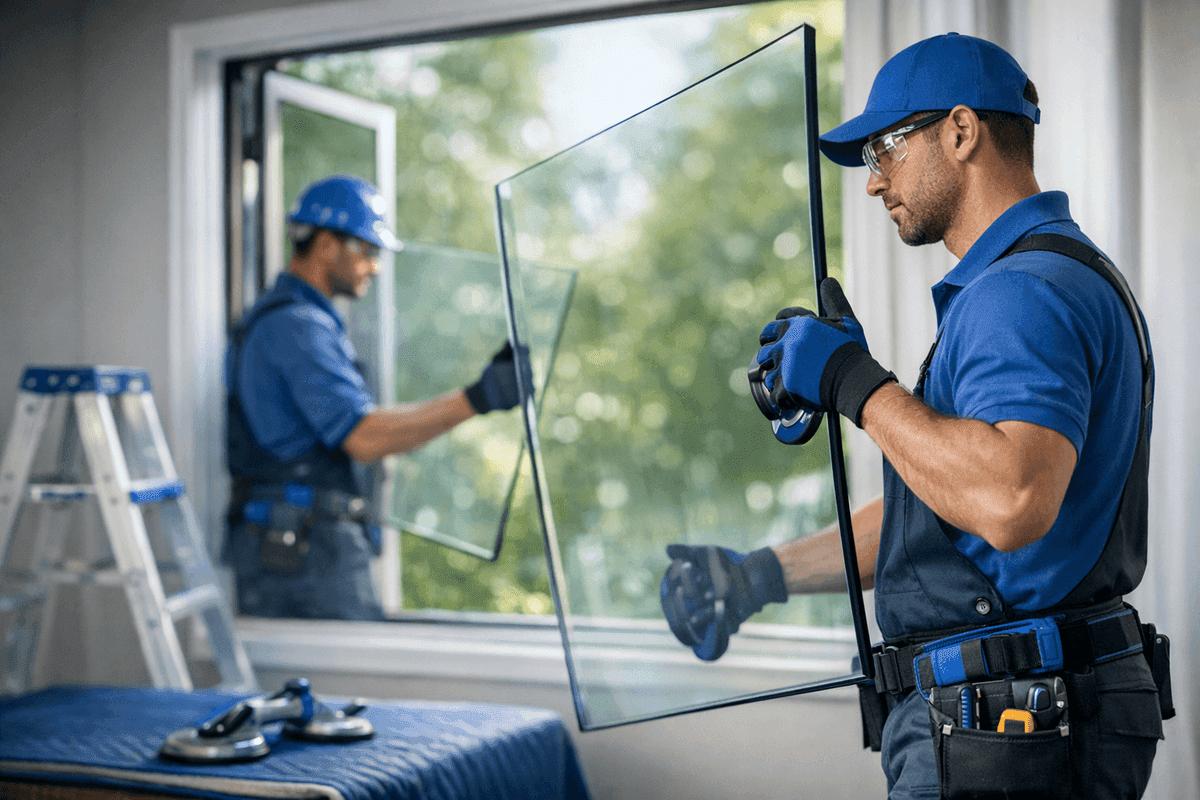Window Glass Replacement service by Window Solutions